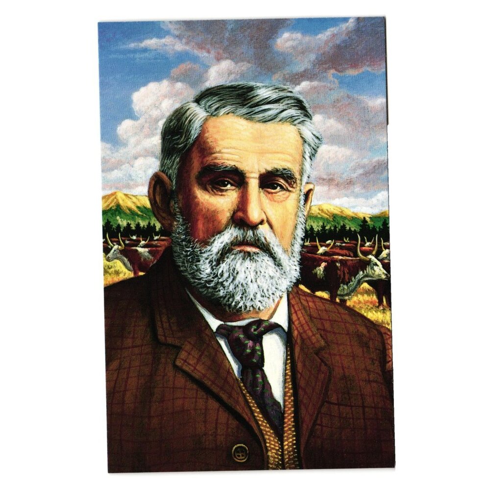 Charles Goodnight Postcard Vintage 1993 USPS 19 Cent Stamp Wild West History